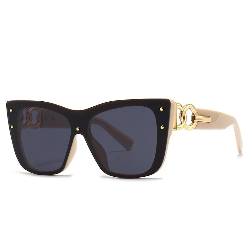 2025 New Fashion Big Frame Cat Eye Sunglasses For Ladies Street Shot Fashionable Sunglasses for Women - Onlytenbucks.com