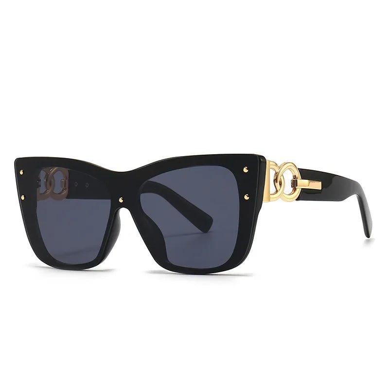 2025 New Fashion Big Frame Cat Eye Sunglasses For Ladies Street Shot Fashionable Sunglasses for Women - Onlytenbucks.com