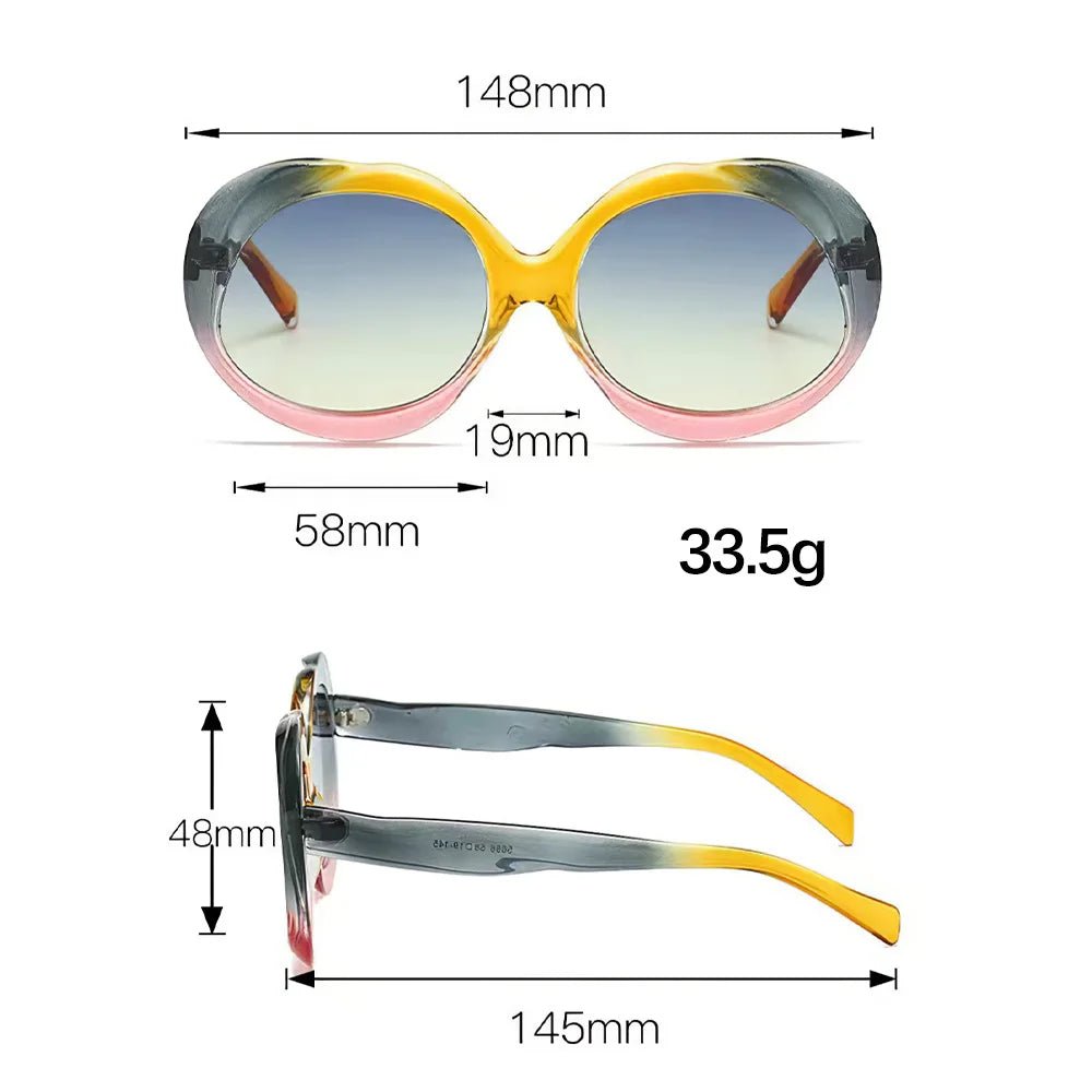 2025 New Retro Oval Sunglasses UV400 - Onlytenbucks.com