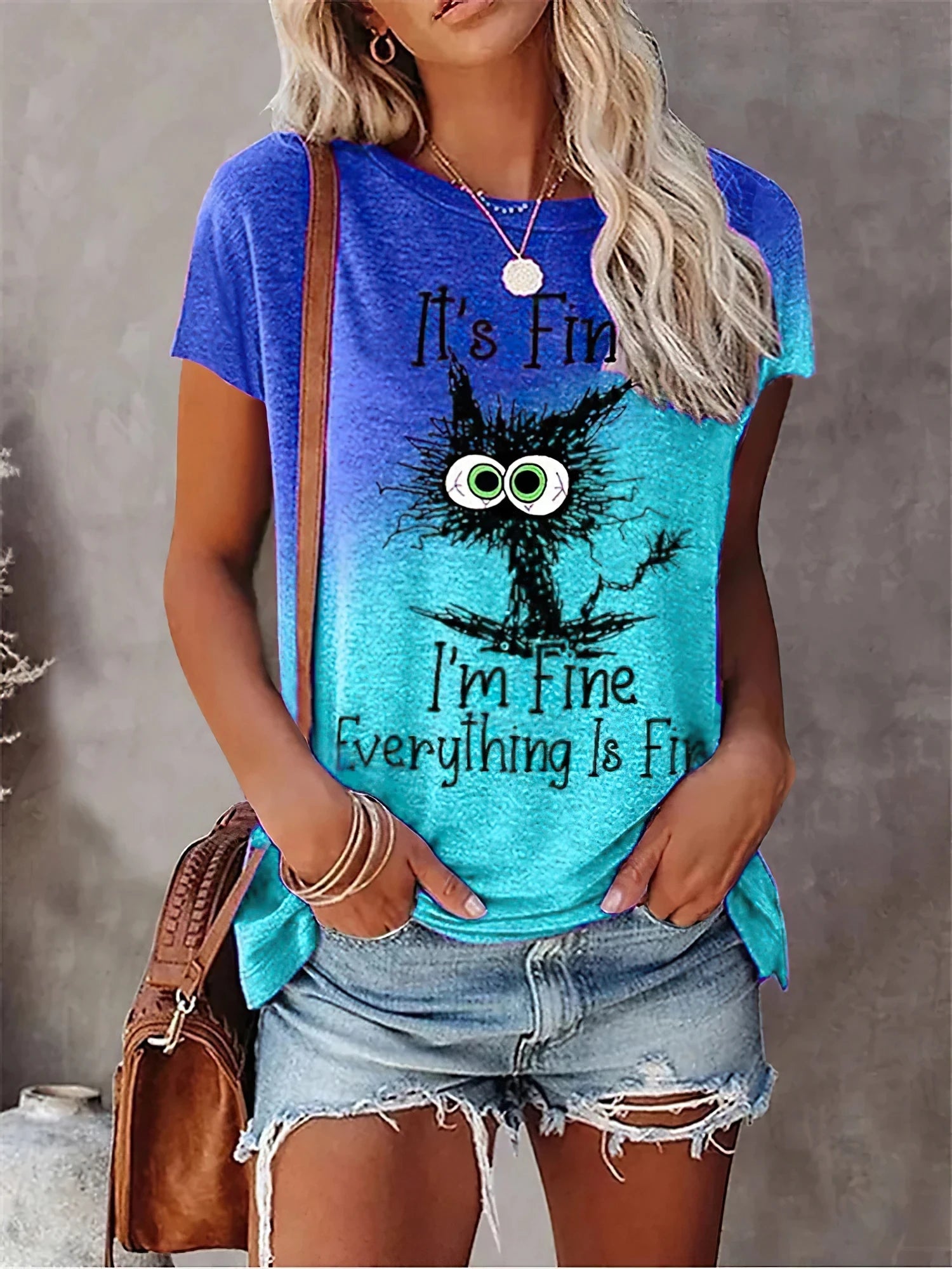 2025 New Style Heart Print Oversized T-Shirt - Onlytenbucks.com