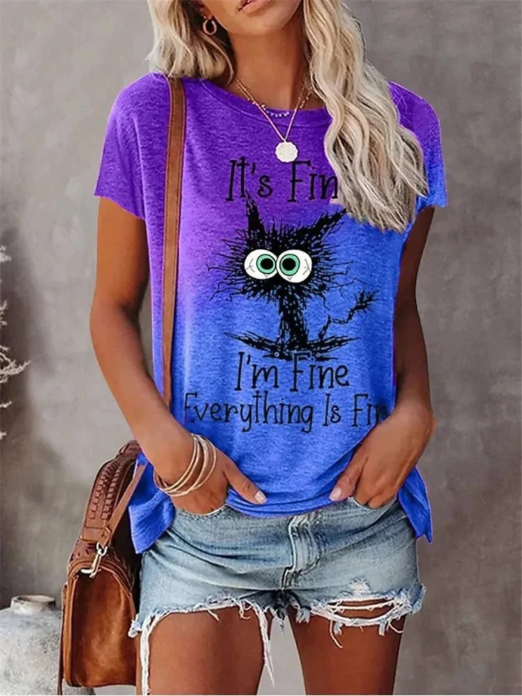 2025 New Style Heart Print Oversized T-Shirt - Onlytenbucks.com