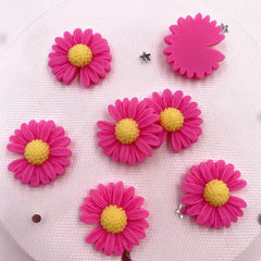 20pcs Resin Daisy Flower Flatback Cabochons - Onlytenbucks.com