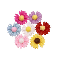 20pcs Resin Daisy Flower Flatback Cabochons - Onlytenbucks.com
