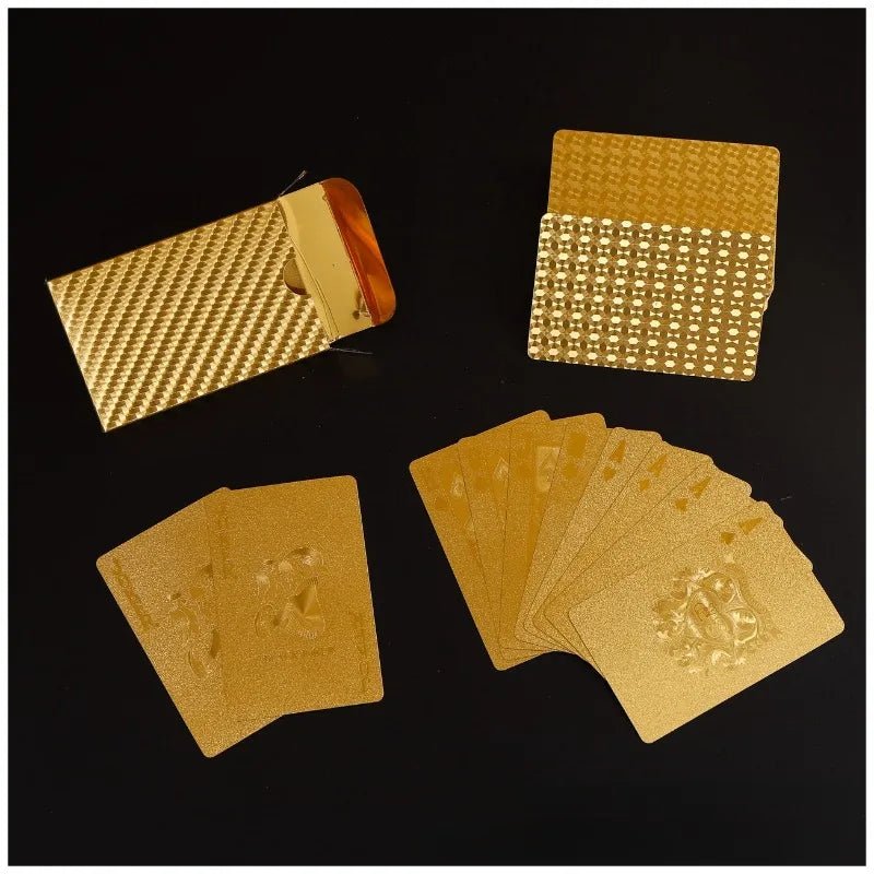 24K Gold Foil Playing Cards – Luxury Poker Deck for Parties and Gifts - Onlytenbucks.com