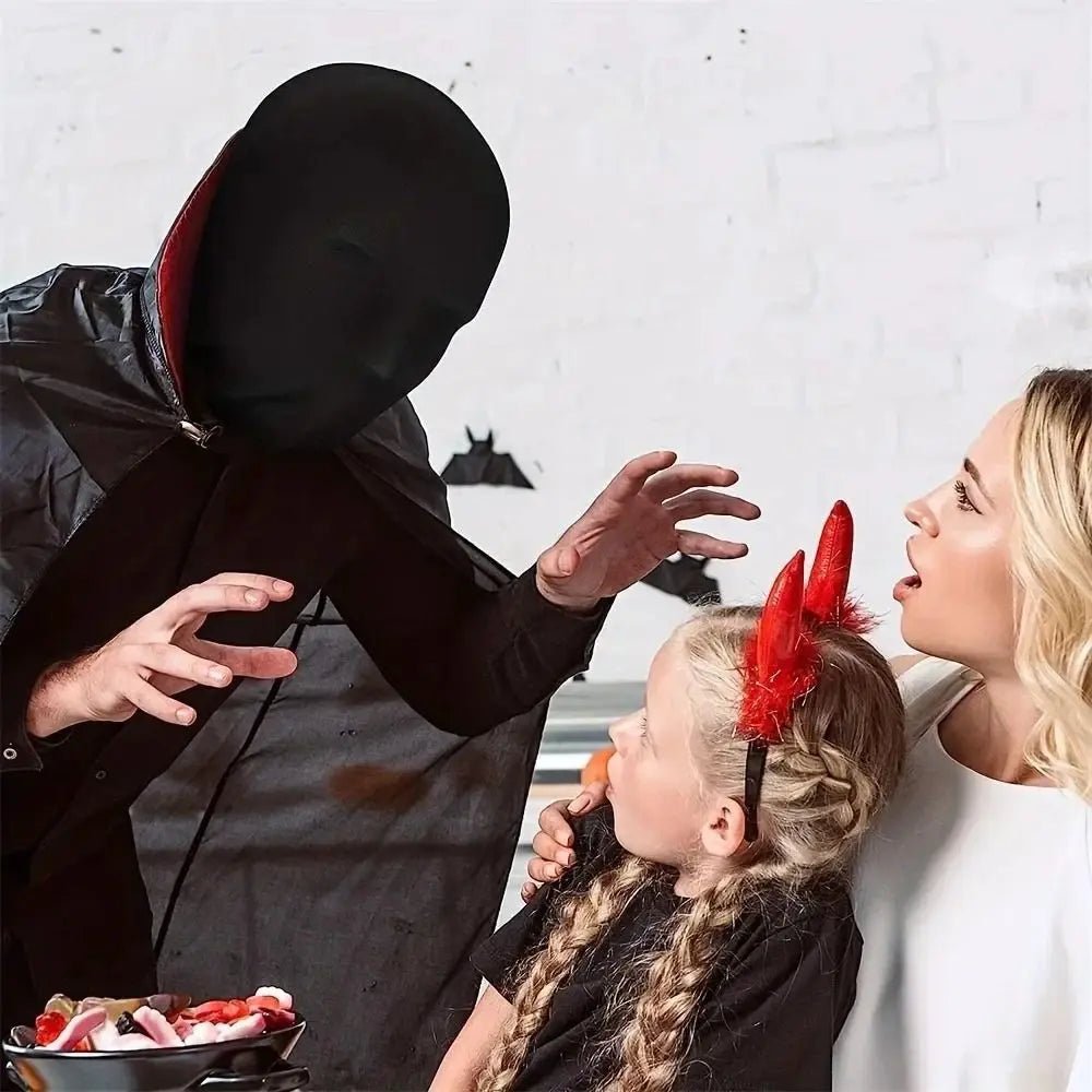 2pcs Black Cosplay Full Mask – Breathable Thin Hood - Onlytenbucks.com