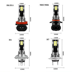 2PCS LED Fog Lights Super Bright 6000K - Onlytenbucks.com