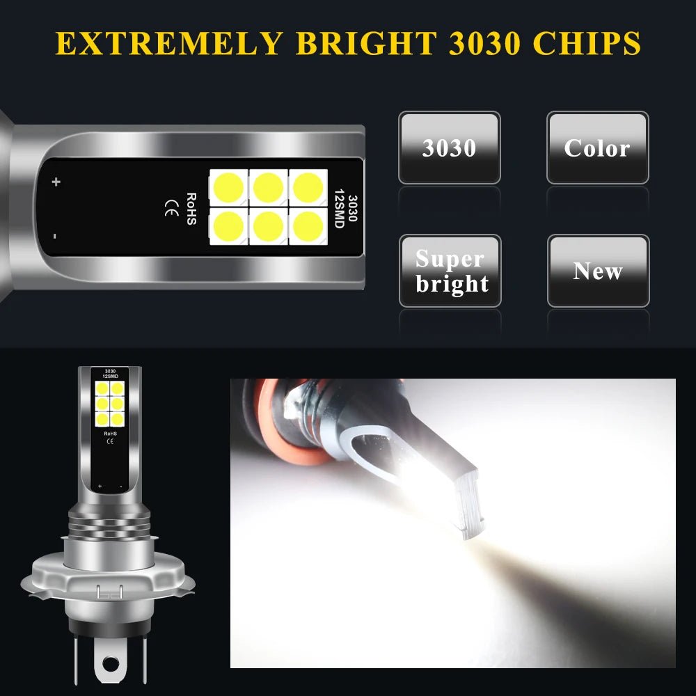 2PCS LED Fog Lights Super Bright 6000K - Onlytenbucks.com