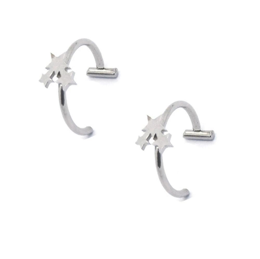 2PCS Stainless Steel Clip-On Nose and Lip Rings - Onlytenbucks.com