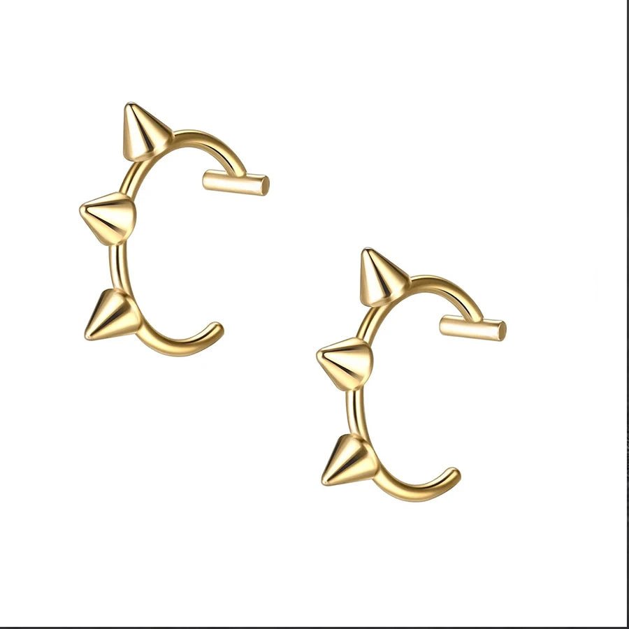 2PCS Stainless Steel Clip-On Nose and Lip Rings - Onlytenbucks.com