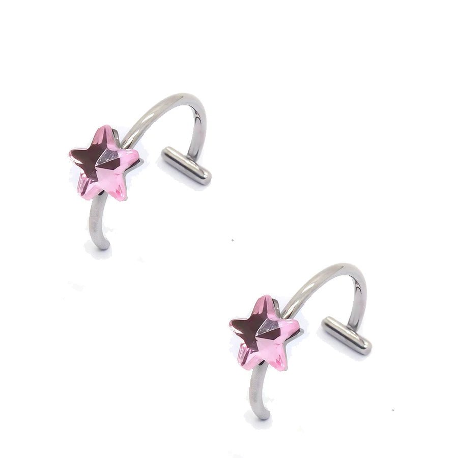 2PCS Stainless Steel Clip-On Nose and Lip Rings - Onlytenbucks.com