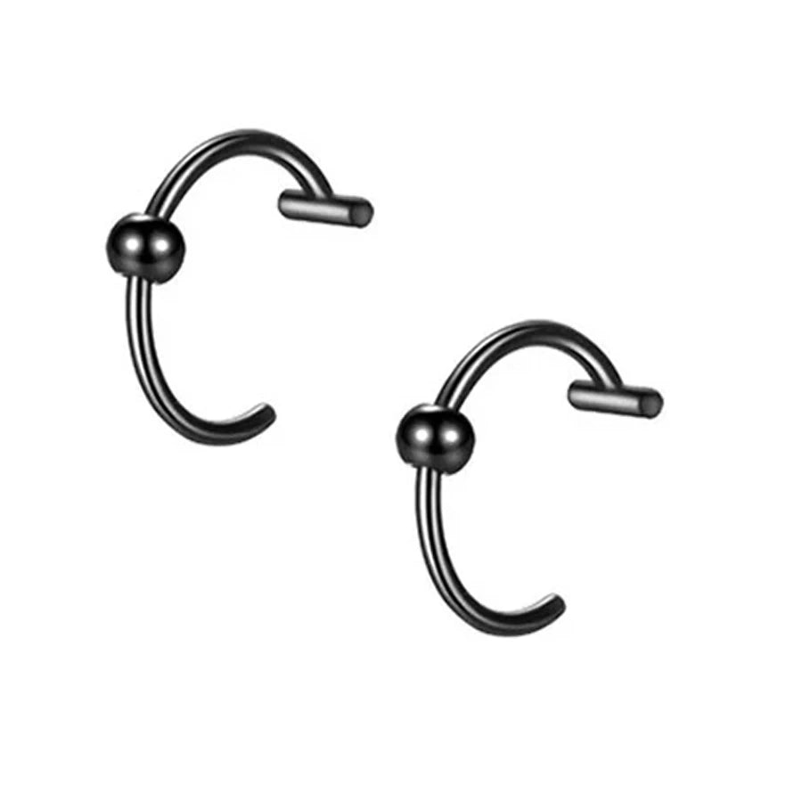 2PCS Stainless Steel Clip-On Nose and Lip Rings - Onlytenbucks.com