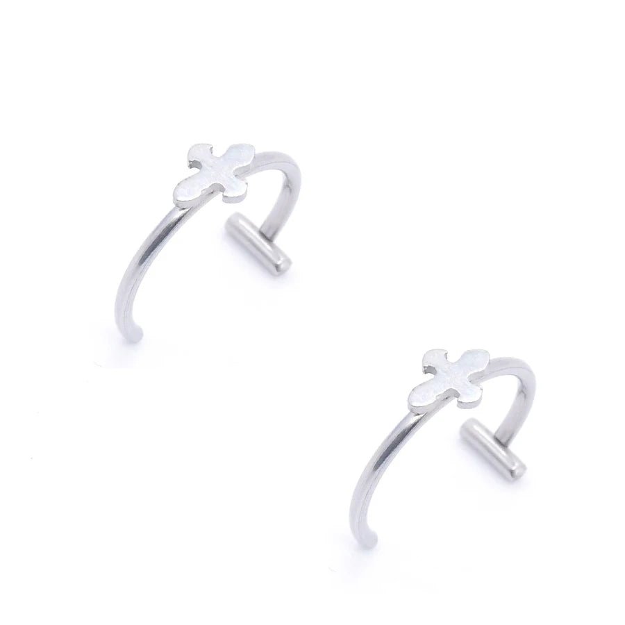 2PCS Stainless Steel Clip-On Nose and Lip Rings - Onlytenbucks.com