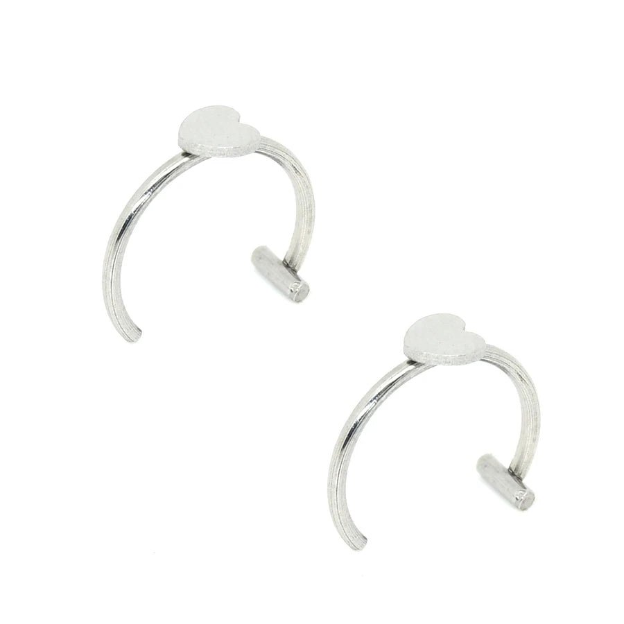 2PCS Stainless Steel Clip-On Nose and Lip Rings - Onlytenbucks.com