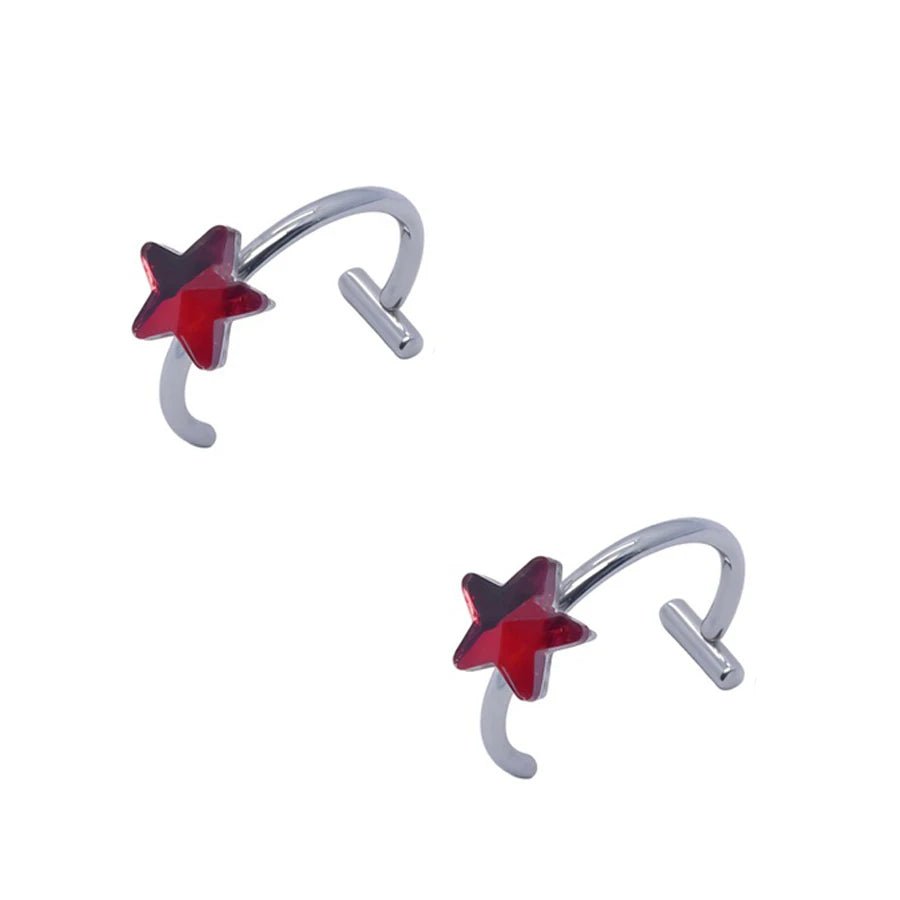 2PCS Stainless Steel Clip-On Nose and Lip Rings - Onlytenbucks.com