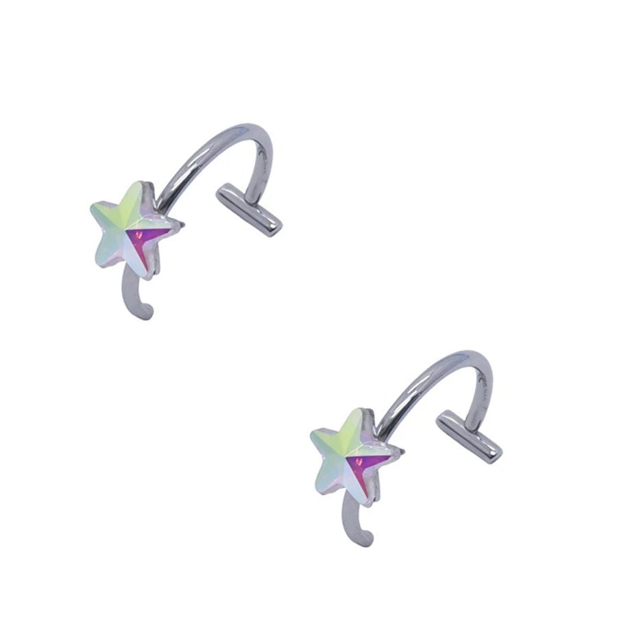 2PCS Stainless Steel Clip-On Nose and Lip Rings - Onlytenbucks.com