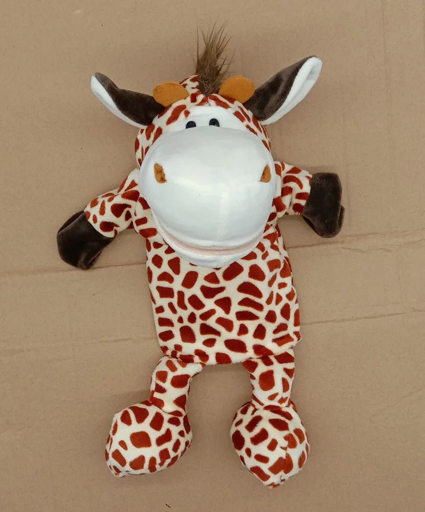 35cm Cartoon Animal Hand Puppet – Lion, Elephant, Pig Plush Toy - Onlytenbucks.com