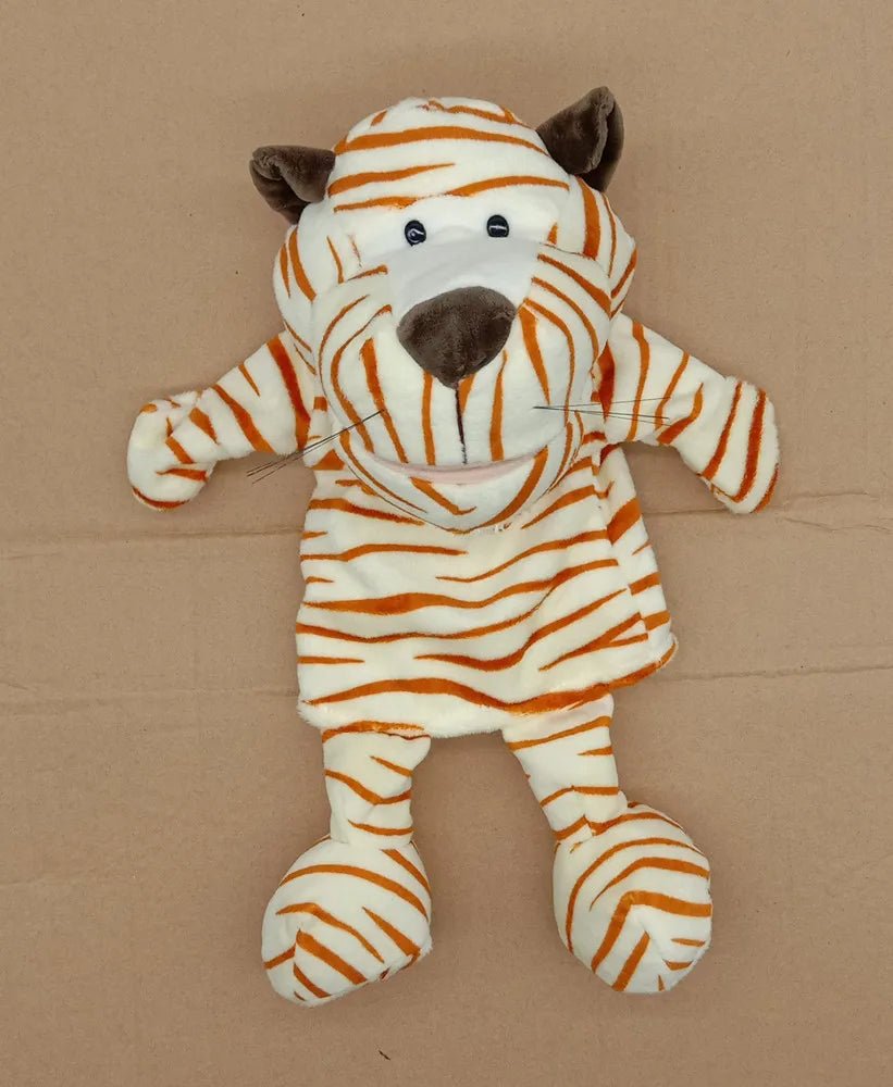 35cm Cartoon Animal Hand Puppet – Lion, Elephant, Pig Plush Toy - Onlytenbucks.com