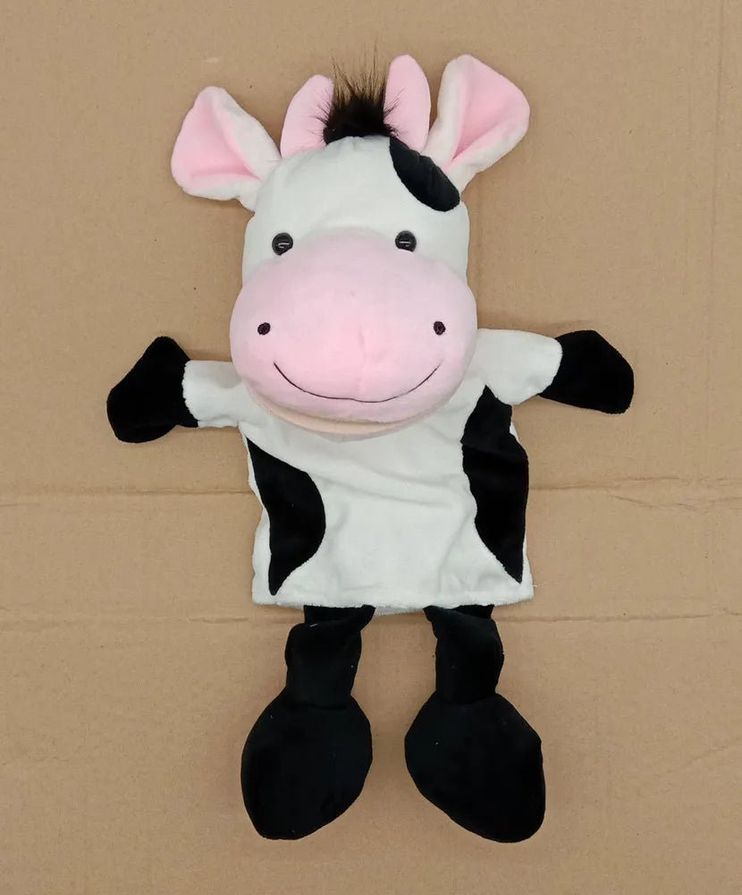 35cm Cartoon Animal Hand Puppet – Lion, Elephant, Pig Plush Toy - Onlytenbucks.com