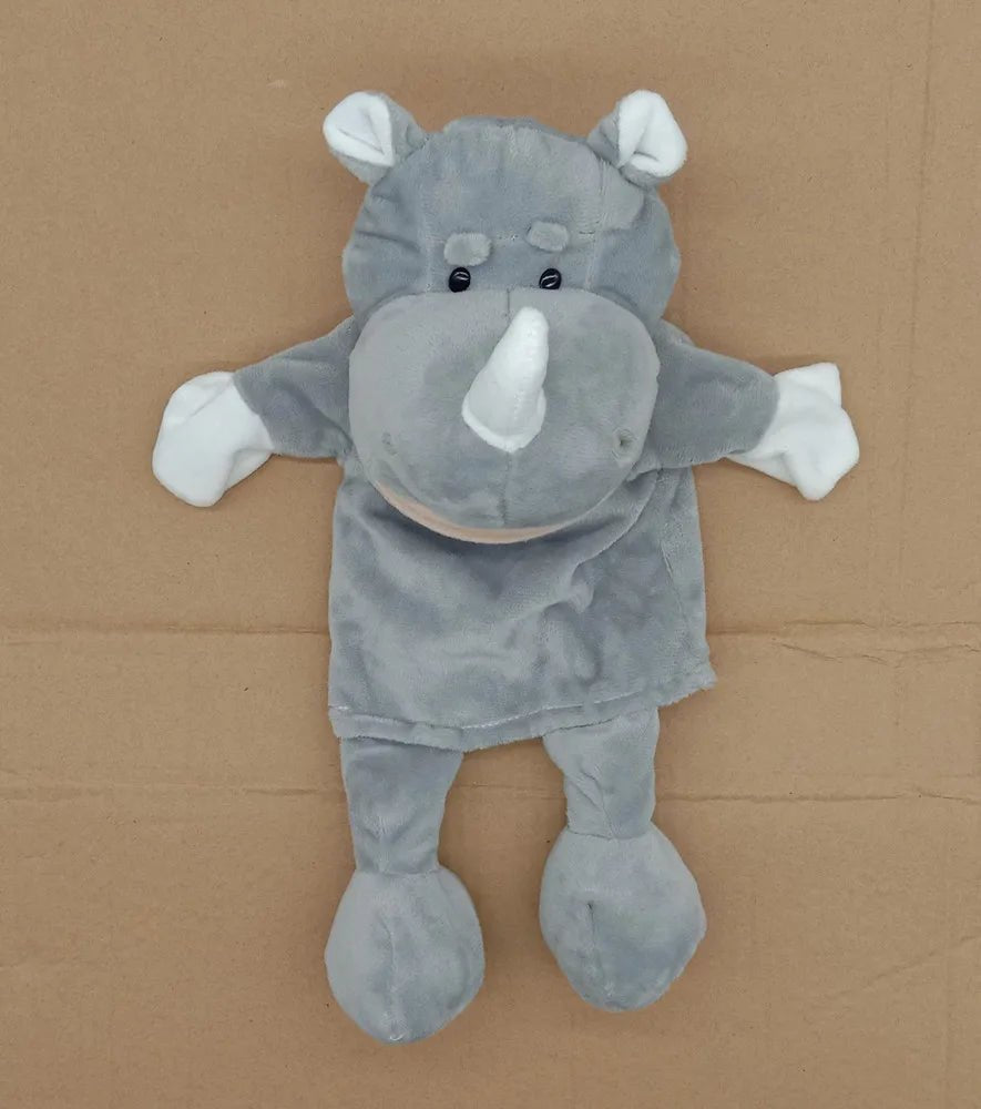 35cm Cartoon Animal Hand Puppet – Lion, Elephant, Pig Plush Toy - Onlytenbucks.com
