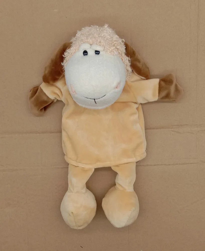 35cm Cartoon Animal Hand Puppet – Lion, Elephant, Pig Plush Toy - Onlytenbucks.com
