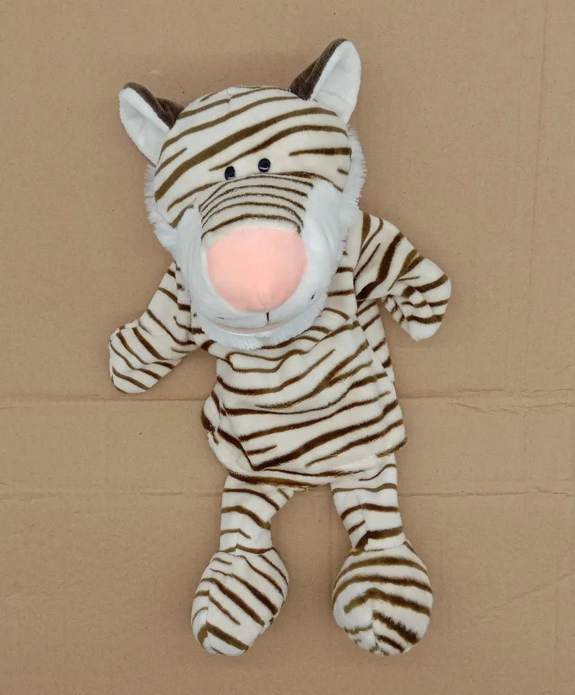 35cm Cartoon Animal Hand Puppet – Lion, Elephant, Pig Plush Toy - Onlytenbucks.com