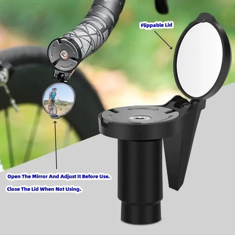 360° Adjustable Bike Handlebar Mirror – Compact Rear View Convex Mirror - Onlytenbucks.com
