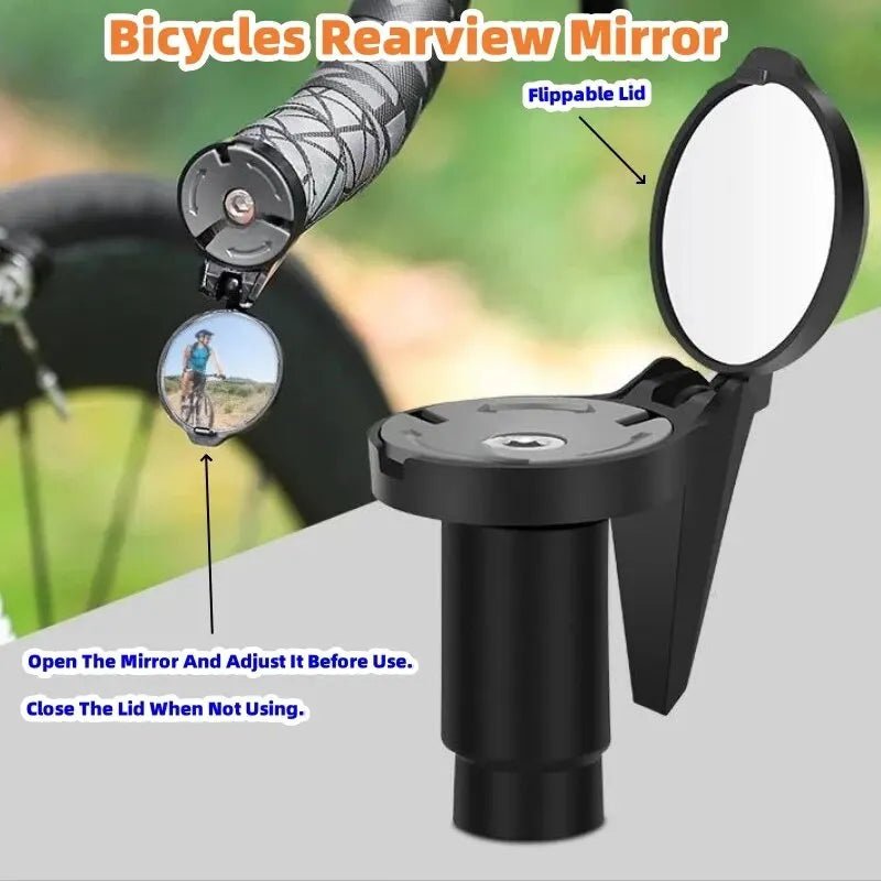 360° Adjustable Bike Handlebar Mirror – Compact Rear View Convex Mirror - Onlytenbucks.com