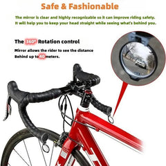 360° Adjustable Bike Handlebar Mirror – Compact Rear View Convex Mirror - Onlytenbucks.com