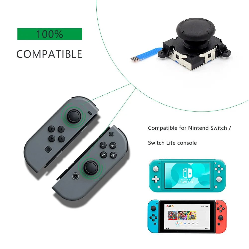 3D Analog Joystick Replacement Nintendo Switch & Switch Lite - Onlytenbucks.com