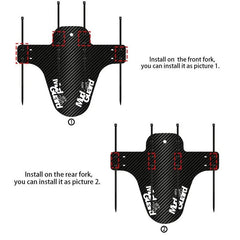 3D Carbon Fiber Bicycle Fender Set – Front and Rear Mud Guards - Onlytenbucks.com