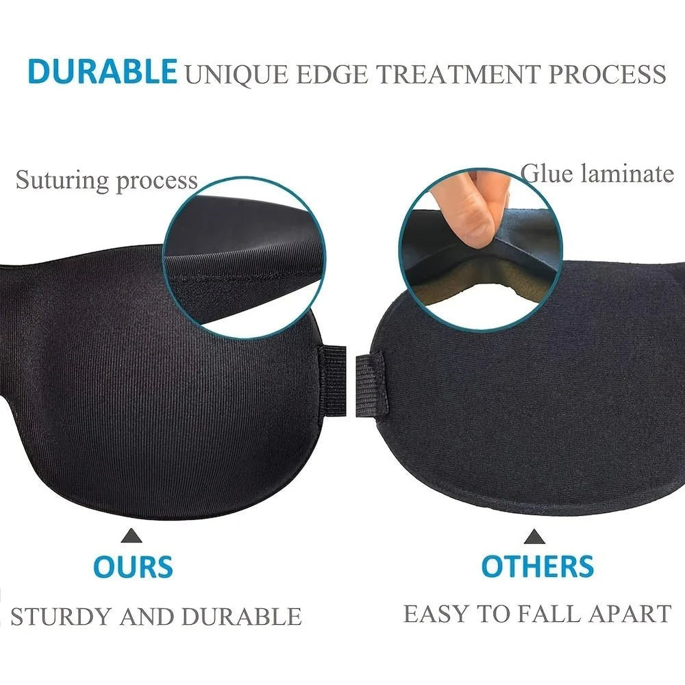 3D Contoured Sleep Mask – Ultra - Soft Breathable Light Blocking Eye Cover - Onlytenbucks.com