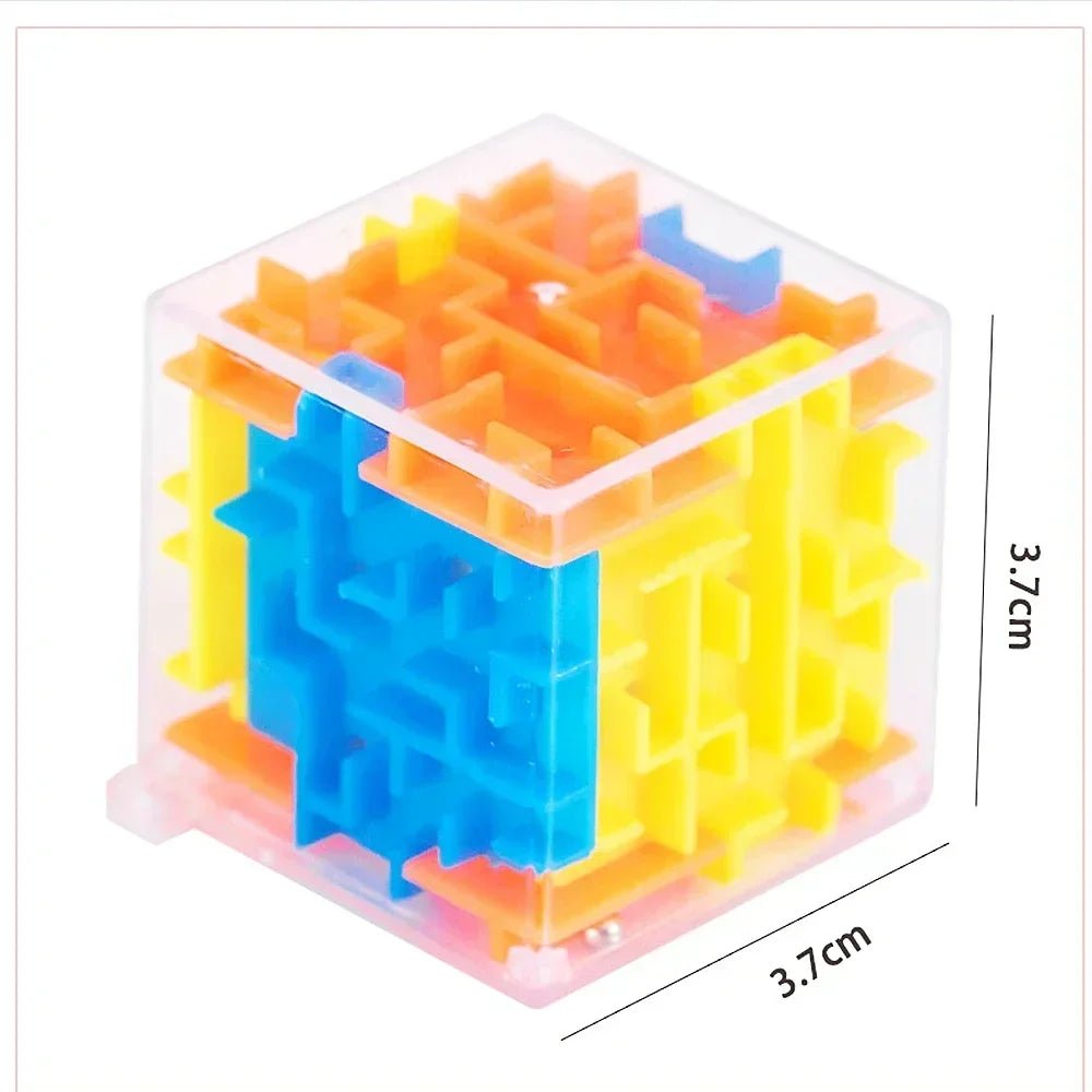 3D Maze Magic Cube – Six - Sided Transparent Rolling Ball Puzzle - Onlytenbucks.com