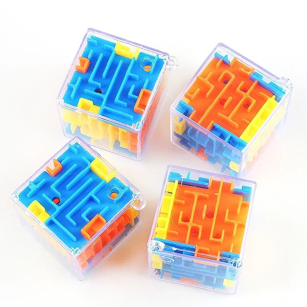 3D Maze Magic Cube – Six - Sided Transparent Rolling Ball Puzzle - Onlytenbucks.com