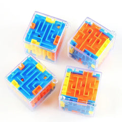 3D Maze Magic Cube – Six - Sided Transparent Rolling Ball Puzzle - Onlytenbucks.com