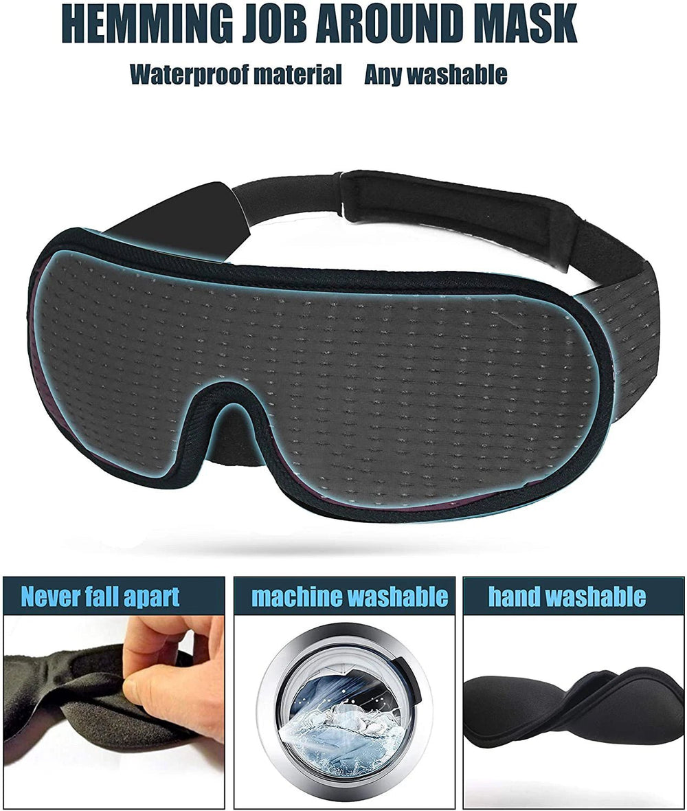 3D Sleep Eye Mask – Soft Padded Memory Foam Eyeshade - Onlytenbucks.com
