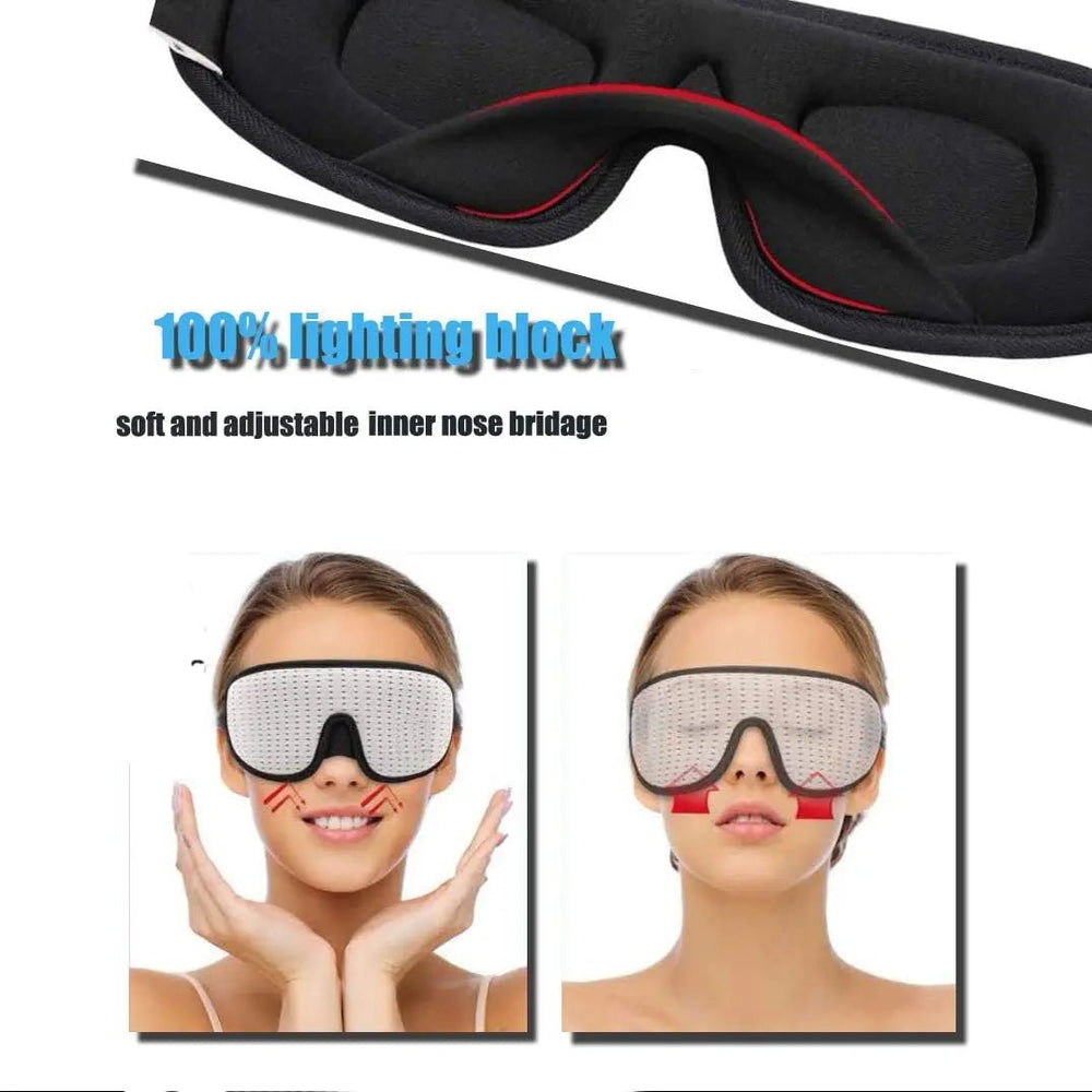 3D Sleep Eye Mask – Soft Padded Memory Foam Eyeshade - Onlytenbucks.com