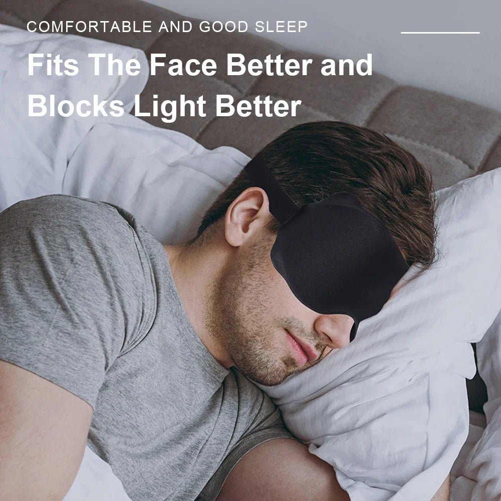 3D Sleeping Mask – Soft Padded Light - Blocking Eyeshade - Onlytenbucks.com