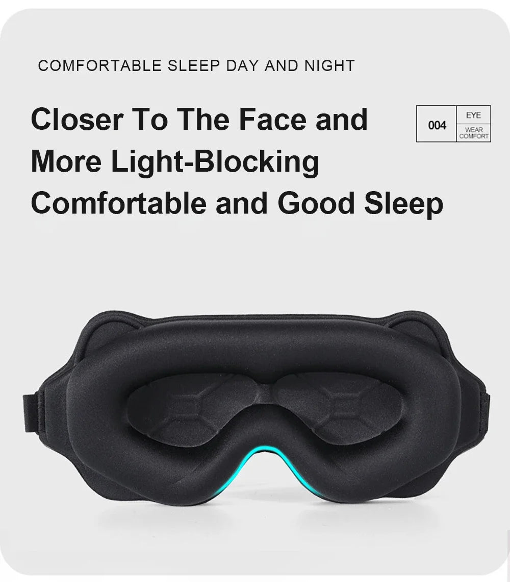 3D Sleeping Mask – Soft Padded Light - Blocking Eyeshade - Onlytenbucks.com