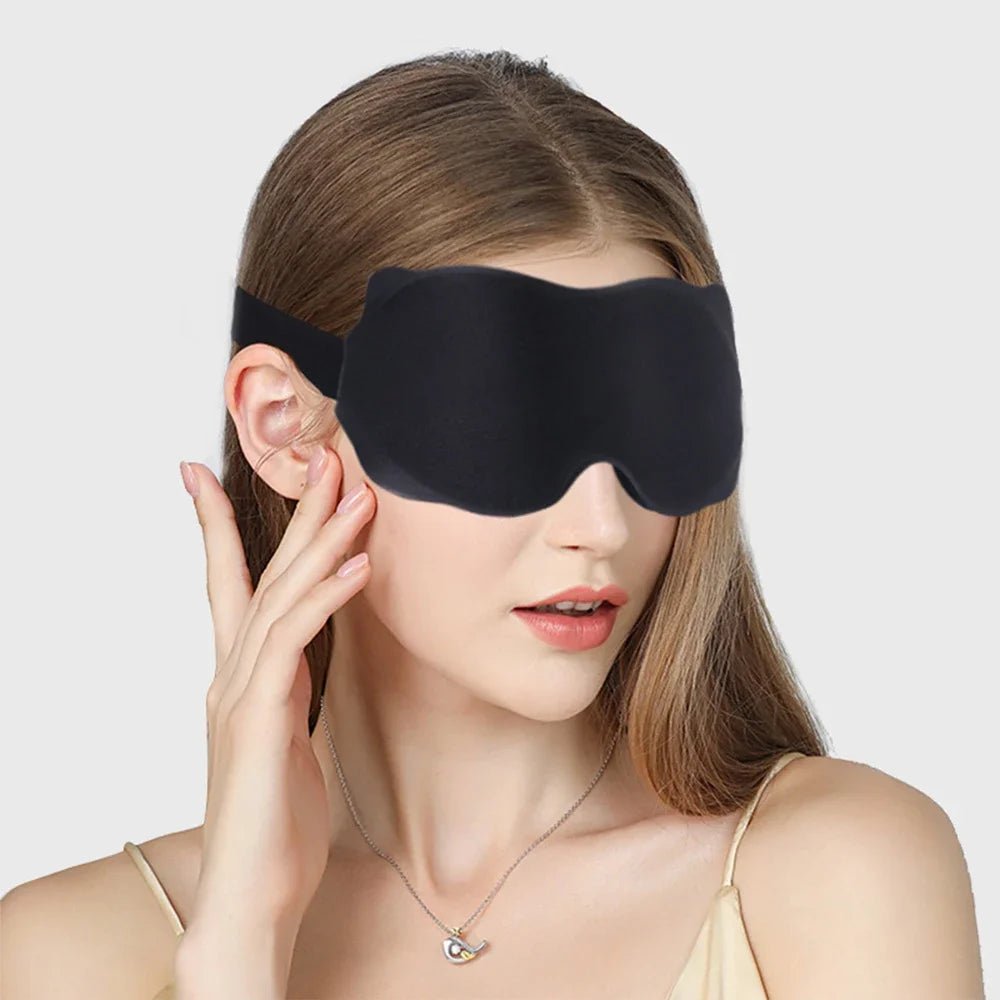 3D Sleeping Mask – Soft Padded Light - Blocking Eyeshade - Onlytenbucks.com