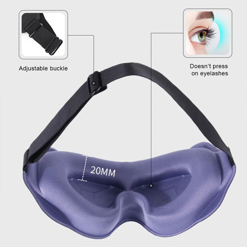 3D Sleeping Mask – Soft Padded Light - Blocking Eyeshade - Onlytenbucks.com