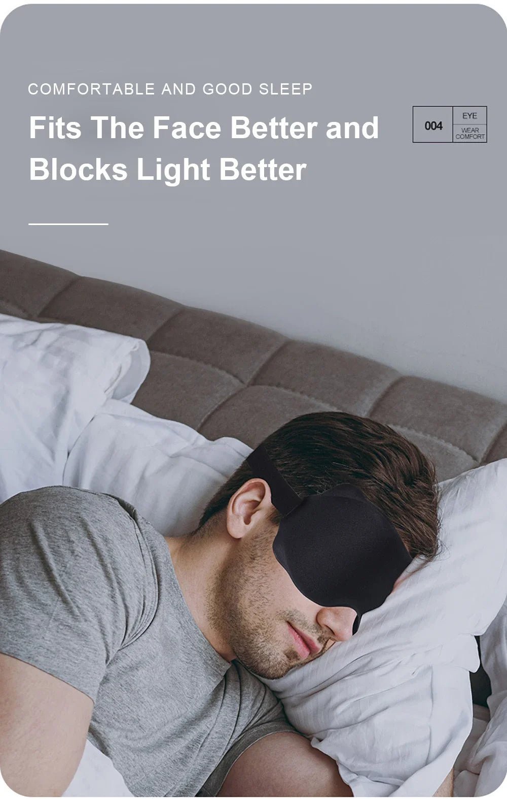 3D Sleeping Mask – Soft Padded Light - Blocking Eyeshade - Onlytenbucks.com