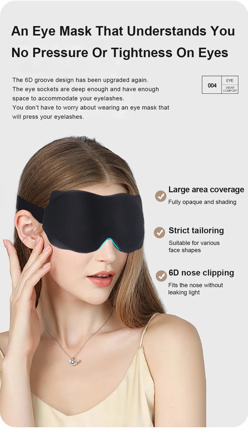 3D Sleeping Mask – Soft Padded Light - Blocking Eyeshade - Onlytenbucks.com