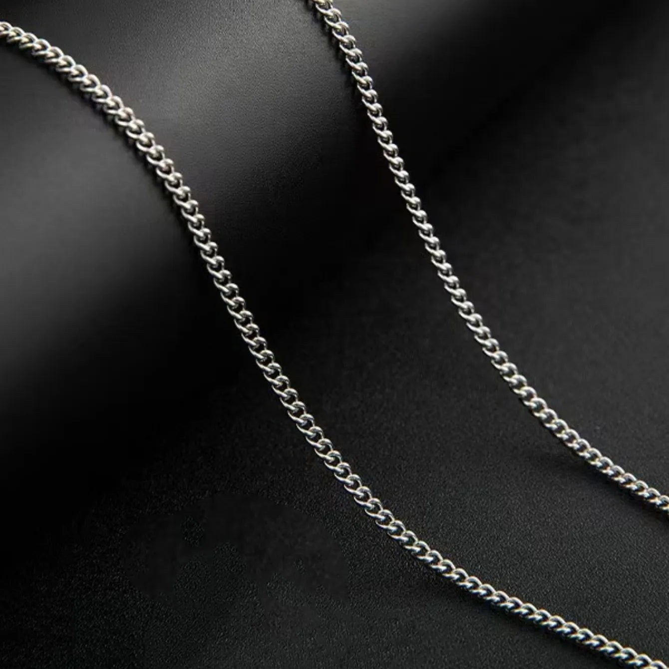 3mm Men’s Cuban Chain Necklace – Stainless Steel - Onlytenbucks.com