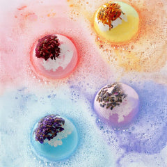 4 Scented Bath Bombs – Essential Oil Spa Balls - Onlytenbucks.com