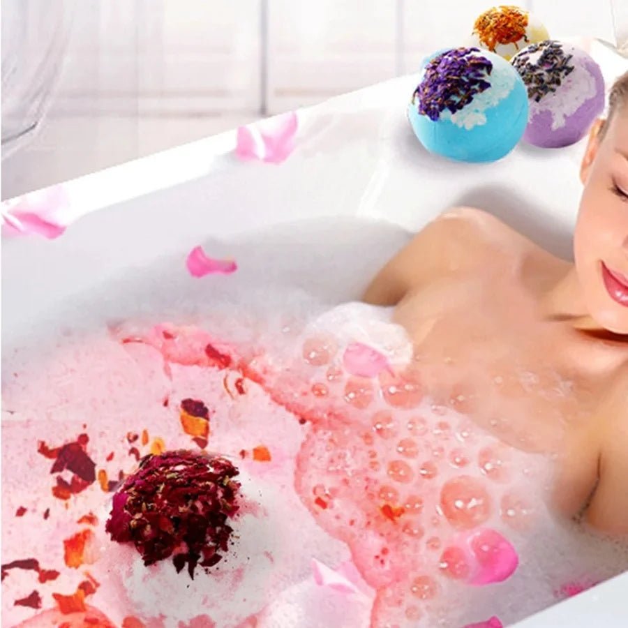 4 Scented Bath Bombs – Essential Oil Spa Balls - Onlytenbucks.com