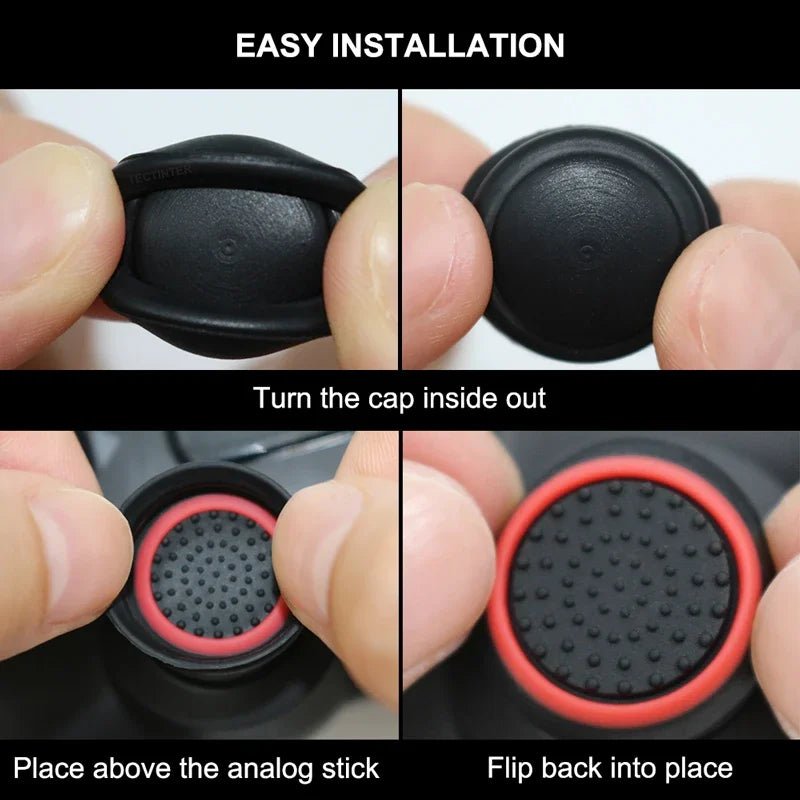 4PCS Silicone Thumbstick Grip Caps PS5/PS4/PS3, Xbox, Steam Deck & Switch Pro Controllers - Onlytenbucks.com