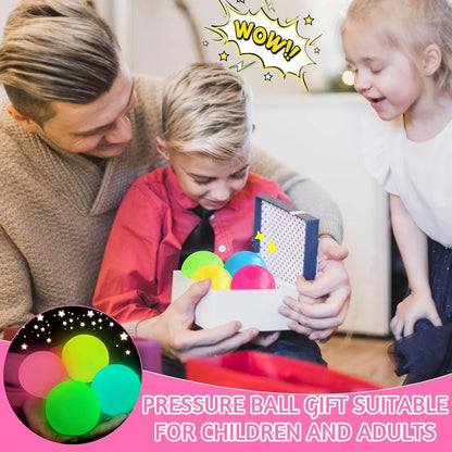 5 Piece Glow - in - the - Dark Sticky Ceiling Balls – Luminous Stress Relief Fidget Toy - Onlytenbucks.com