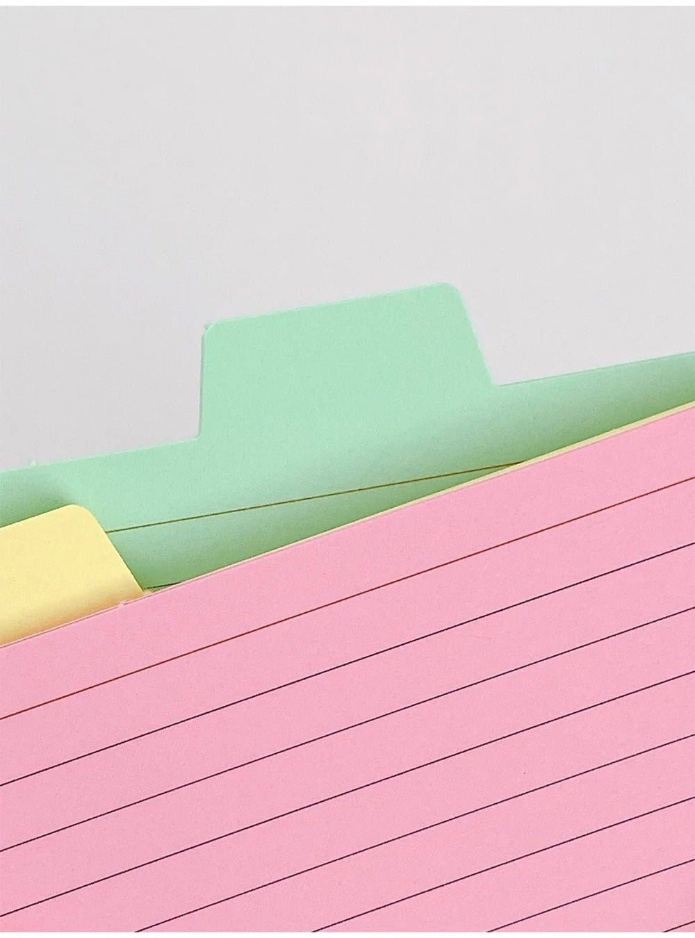 50 Pcs Index Label Papers with Tabs – 5 Colors - Onlytenbucks.com