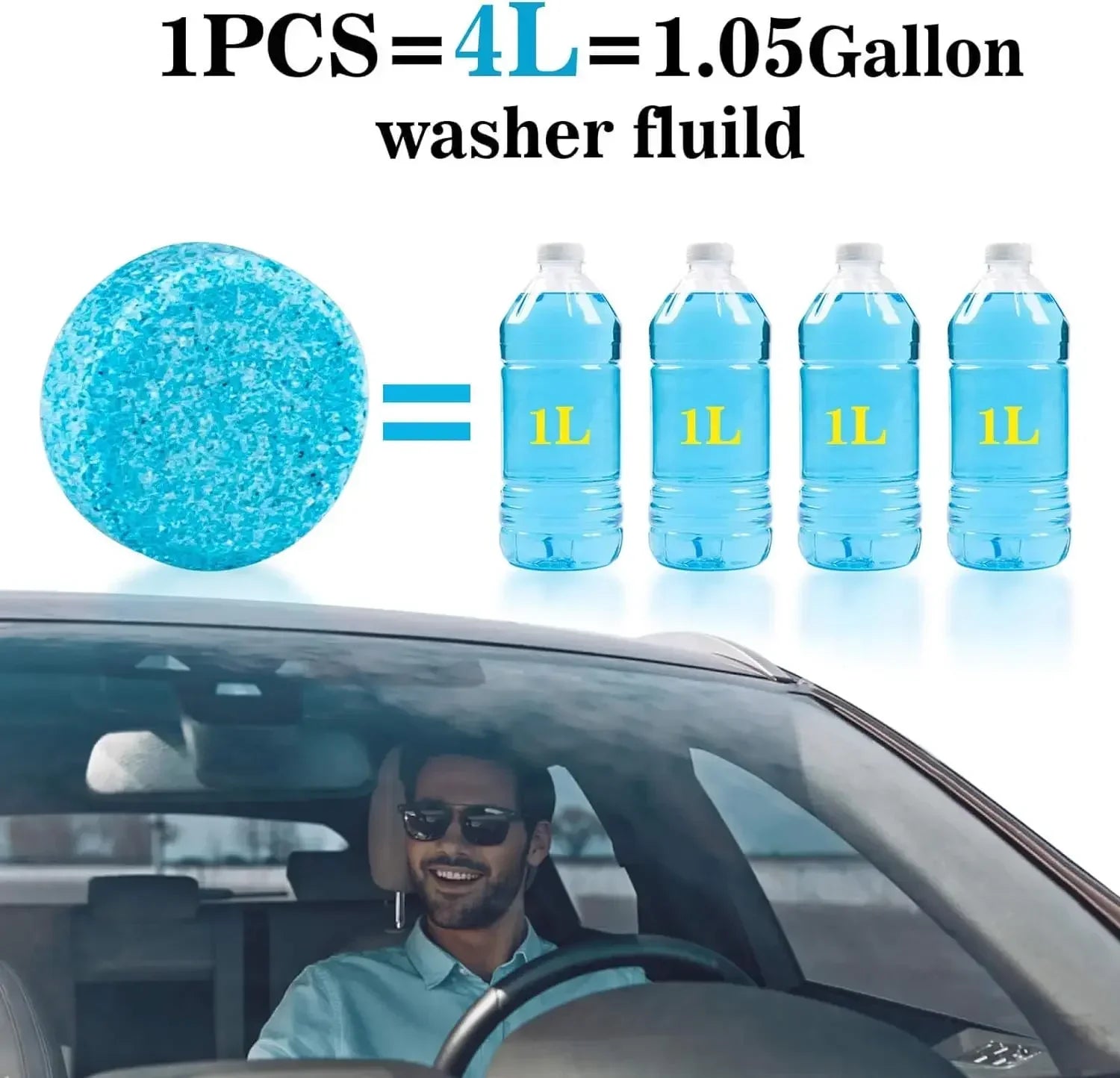 50PCS Car Windscreen Cleaner Effervescent Tablets - Onlytenbucks.com