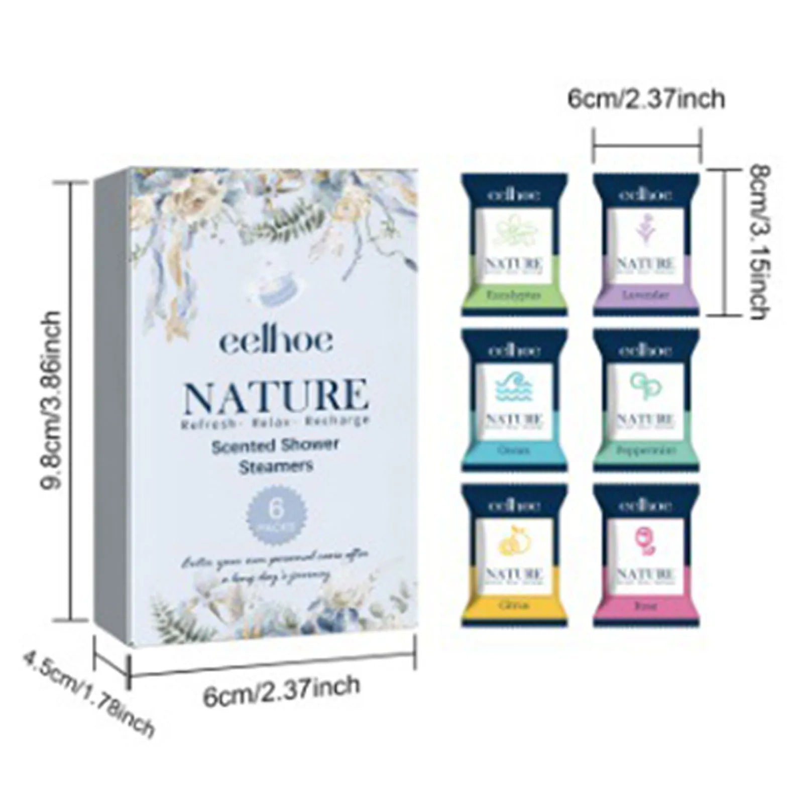 6 - Piece Aromatherapy Shower Steamers – Essential Oil Tablets - Onlytenbucks.com
